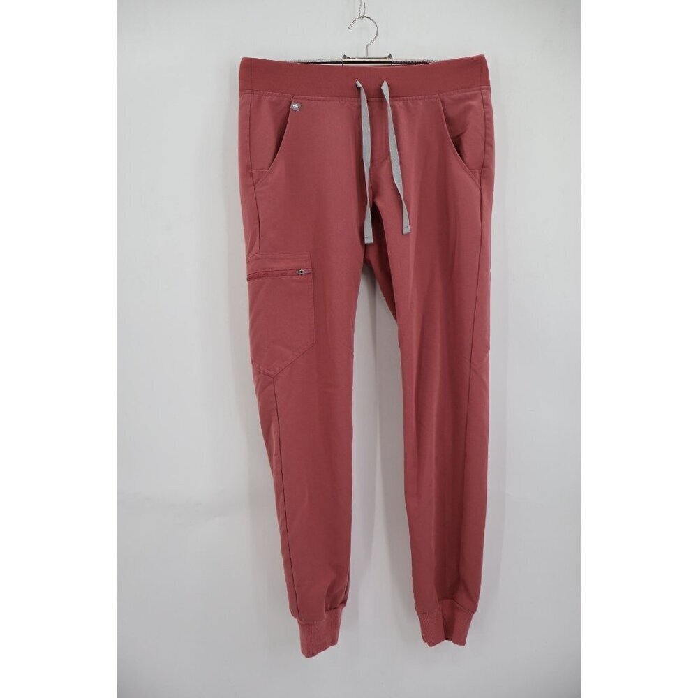 Figs Zamora Jogger Scrub Pants Womens Size XS Salmon Mauve Drawstring Nursing - Picture 2 of 13